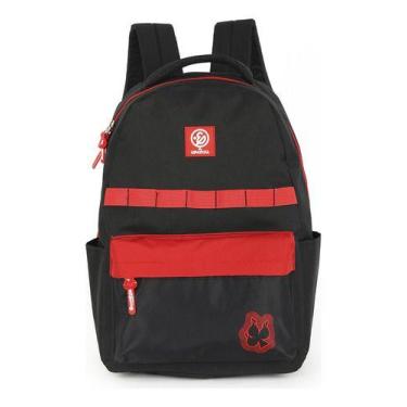 Imagem de Mochila De Costas Escolar Resistente Fãs Enaldinho Estampada Cor Preto