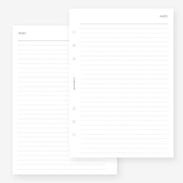 Imagem de A5 Notes Planner Inserção para Filofax A5, LV GM agenda refil 6 furos 14 x 21 cm