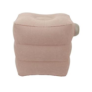 Imagem de Travesseiro de Descanso Inflável para Os Pés, Travesseiro de Descanso de pé de Viagem Almofada Portátil de PVC Portátil para Crianças Viagens de Avião para Adultos (Cinza escuro)