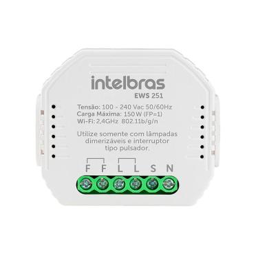 Imagem de Minicontrolador Smart Wifi Touch Dimmer para 1 Interruptor EWS 251 Branco 4850031 Intelbras