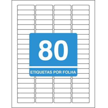 Imagem de Etiqueta Adesiva Inkjet/Laser Carta 12,7mmx44,4mm TB61878000 Unidades 