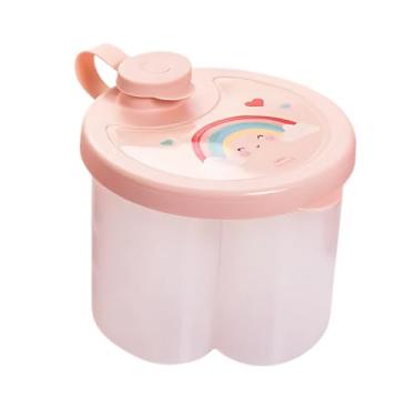 Imagem de Porta Leite Em Pó Com Medidor Dosador Pote Para Leite Bebê (Arco Iris)