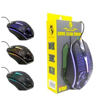 Imagem de Mouse Gamer Glow RGB Usb LED PC Notebook Mouse