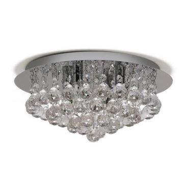 Imagem de Lustre de cristal redondo 30cm x 15cm altura - ArtCristal