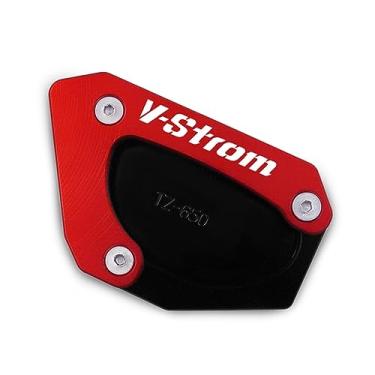 Imagem de Para suzuki V-STROM 650/xt vstrom dl 650 dl650 2004-2023 acessório da motocicleta suporte lateral ampliador placa kickstand almofada