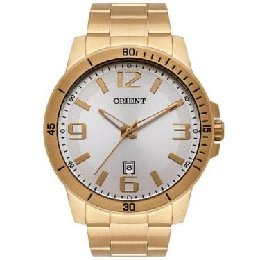Imagem de Relógio Orient Masculino Dourado Mgss1234 S2Kx Quartz Prata