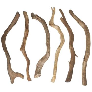 Imagem de kathson Madeira flutuante natural para aquário, mistura de madeira flutuante de mouro vermelho 30,5 cm a 40,6 cm de comprimento para decorações de aquário de madeira flutuante de formas variadas