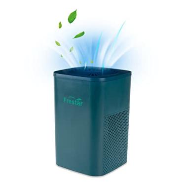 Imagem de Purificador de ar de mesa pequeno USB purificador de ar com filtro HEPA para escritório, quarto, casa, remove eficazmente poluentes, fumaça de cigarro, poeira, odores, supersilencioso, alimentado por USB sem adaptador (verde)