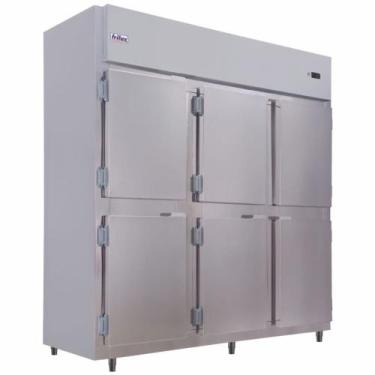 Imagem de Mini Câmara Comercial Luxo 6 Portas RF067 Inox Frilux 110V, 110V