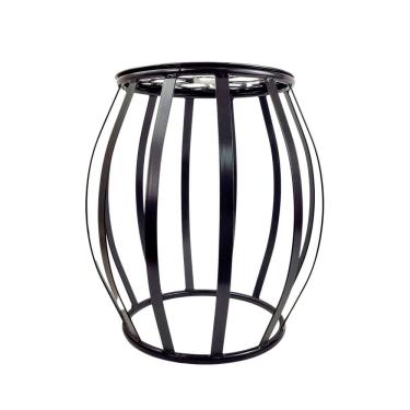 Imagem de Seat Garden Grande Flor Ferro Preto 51X43Cm Decoração