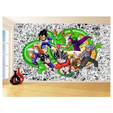 Imagem de Papel De Parede Dragon Ball Goku Vegeta Anime 3,5M Dbz120 - Você Decor