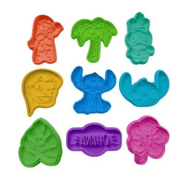 Imagem de Cortador Biscoito Molde LILO E STICH Forma Marcador Carimbo Pasta Amer