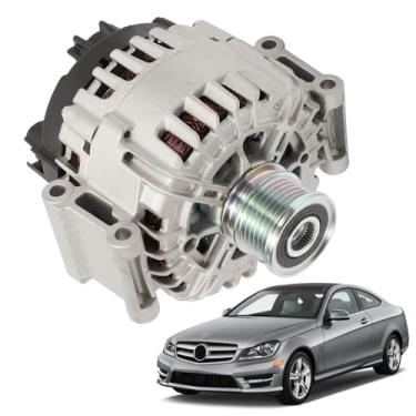 Imagem de GNXFixt Alternador 1.8L compatível com W204 Series C180 C200 C250 E200 E250 SLK200 SLK250, 12V 150A Polia de embreagem de 6 sulcos no sentido horário substituir FG15T079 11814N