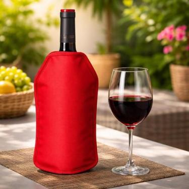 Imagem de Bolsa cooler termico de vinho capa resfriadora suco garrafa espumante 
