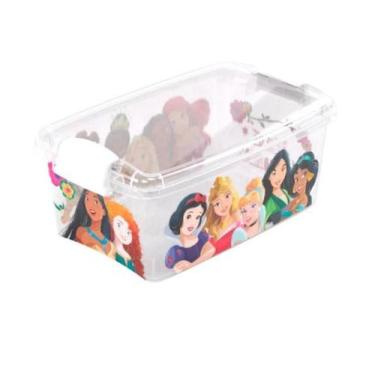 Imagem de Caixa organizadora com travas Princesas 4,2 litros Plasutil
