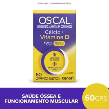 Imagem de OS-CAL Cálcio 500mg + Vitamina D 400UI com 60 Comprimidos Revestidos -