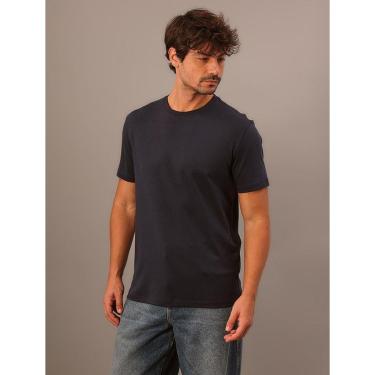 Imagem de Camiseta Manga Curta Calvin Klein Jeans Masculino Pima - Marinho-Masculino