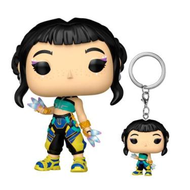 Imagem de Kit Boneco Funko Pop! Guerreiras do K-Pop - Zoey+ Chaveiro - Candide
