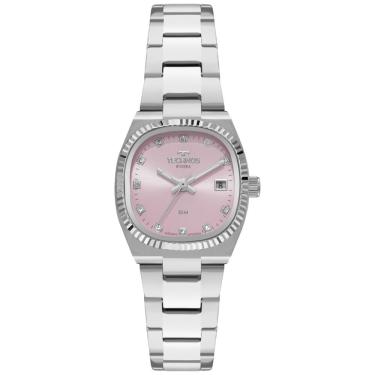 Imagem de Relógio Feminino Technos Riviera GL12AA-1J Analógico com Pulseira de Aço Prata e Mostra...