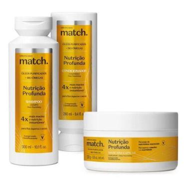 Imagem de Match Nutrição Profunda Shampoo + Máscara + Condicionador - o boticari