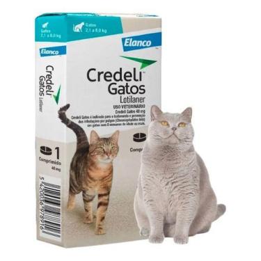 Imagem de Credeli Gatos 2 a 8kg Antipulgas Elanco 48mg 1 Comp