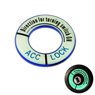 Imagem de Polarlander para tampa de interruptor Adesivos circulares Liga de alumínio Carro Chave de ignição Decoração RingAuto Acessórios de proteção para Peugeot Blue