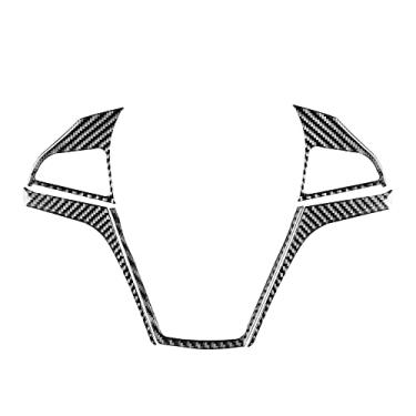 Imagem de Adesivo de fibra de carbono adesivo de decalque acabamento compatível com Chevrolet Camaro 5º 2012-2016 (clássico, volante 22)