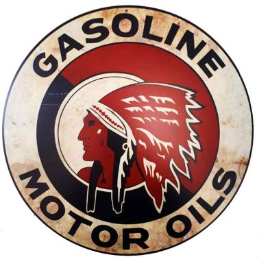 Imagem de Placa Decorativa Mdf Gasoline Motor Oils