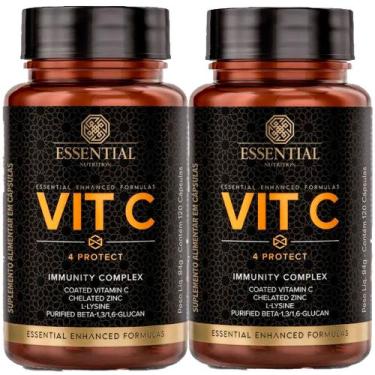 Imagem de Kit 2X Vitamina C - 4 Protect - (120 Capsulas Cada) - Essential Nutrit