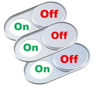 Imagem de JiSiTeCai Capa para webcam [3 peças] Capa de webcam de metal ultrafino para MacBook Pro, iMac, laptop, PC, iPad Pro, iPhone Proteja sua experiência visual [Argent]