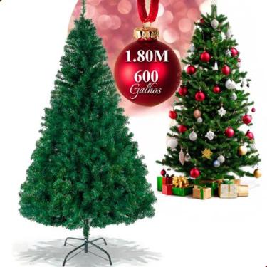 Imagem de Árvore De Natal Luxo Com 1,20 200 Galhos, 1,80 600 Galhos, 2,10 800 Ga