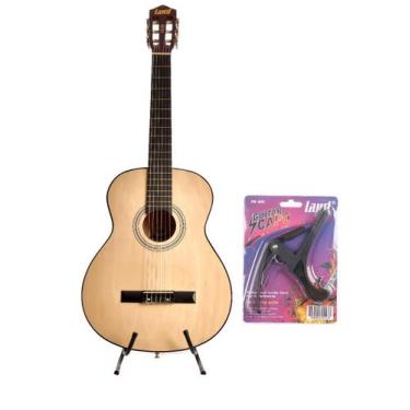 Imagem de Kit Com Violão Land Acustico Nylon + Capo Traste Pba04