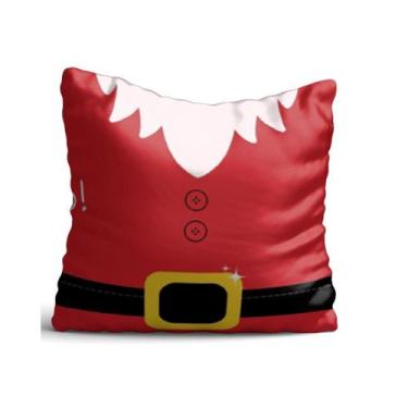Imagem de Almofada 35x35 Roupa Papai Noel Decorativa com Capa , Presente - Katha