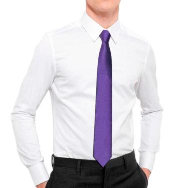 Imagem de Gravata jacquard slim Casamento Executivo Aniversário Lilás - Anjo Da 