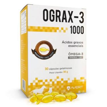 Imagem de Ograx-3 1000 para Cães e Gatos Uso Veterinário 30 Cápsulas Gelatinosas