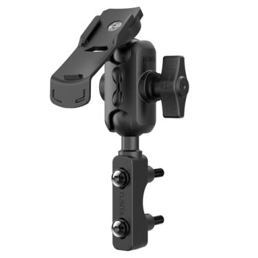 Imagem de TUSITA Reservatório de embreagem de freio de montagem GPS para motocicleta compatível com Garmin Handheld eTrex GPSMAP Rino Series - Braço de soquete duplo, curto