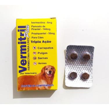 Imagem de Vermitril Max Ação 4 em 1 Antipulgas, carrapatos, vermes e sarna 4 Com