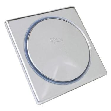 Imagem de Ralo Click Banheiro Inteligente Inox Quadrado 10x10 Cromado - Montelar