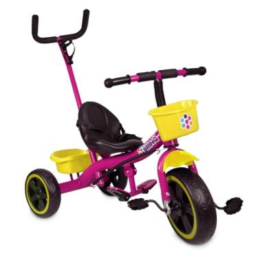 Imagem de TRICICLO INFANTIL PASSEIO PEDAL 2 EM 1 CESTO MEGA COMPRAS (Rosa)