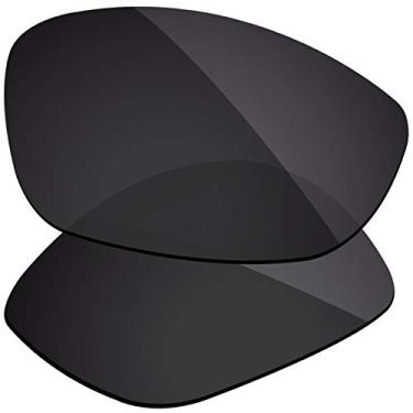 Imagem de Firtox Lentes polarizadas de substituição compatíveis com óculos de sol Oakley Juliet - Stealth Black