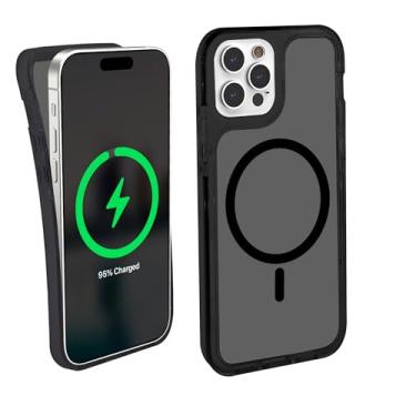 Imagem de iHome Velo Capa Magnética Fina para iPhone 15 Pro Apple, Preta