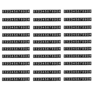 Imagem de Floratek 30 peças de preço número letra preço cubo exibição relógio anel relógio relógio joia preço dólar etiqueta kit suporte