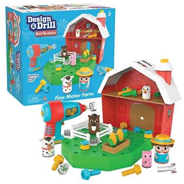 Imagem de Insights Educacionais Design & Drill Bolt Buddies Farm Take Apart Toy com broca de brinquedo elétrica, brinquedo stem pré-escolar, presentes para meni