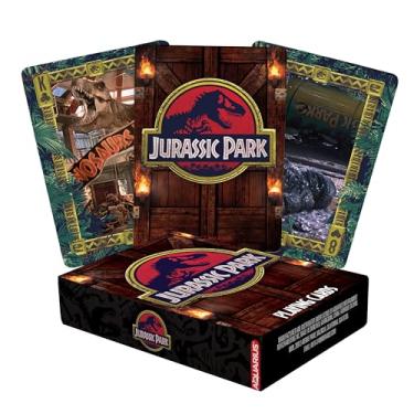 Imagem de AQUARIUS Baralho Jurassic Park – Baralho de cartas temático Jurassic Park para seus jogos de cartas favoritos – Mercadoria e colecionáveis oficialmente licenciados do Jurassic Park, 6 x 9 cm