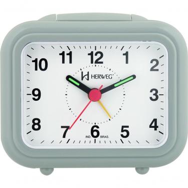 Imagem de Relógio Despertador Quartz Luz Soneca Snooze Cinza - Cinza