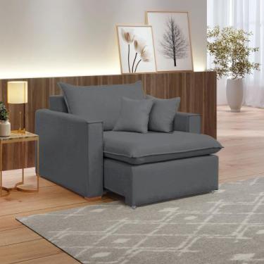 Imagem de Poltrona Retrátil 100cm Barcelona Veludo - Celflex