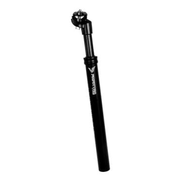 Imagem de Baoblaze Canote de selim com suspensão para bicicleta, peças de bicicleta, amortecedor ajustável, canote para passeio, escalada, viagem e corrida, 27.2 Mm Preto