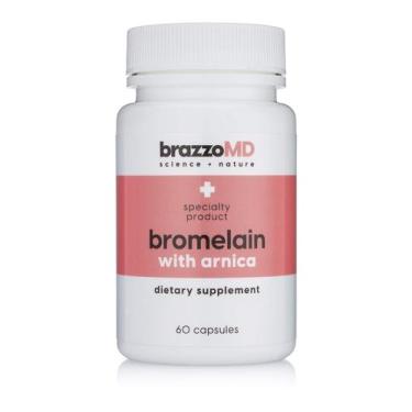 Imagem de Suplemento dietético BrazzoMD Bromelain com Arnica 60 cápsulas - brazm