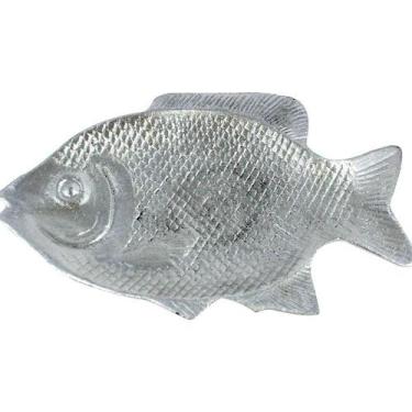 Imagem de Travessa Alumínio Fundido Polida Formato Peixe para Porções - OUTRAS M