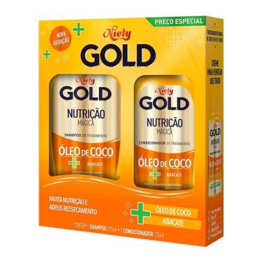 Imagem de Shampoo Niely Gold 275ml + Condicionador Niely Nutrição Mágica 175ml